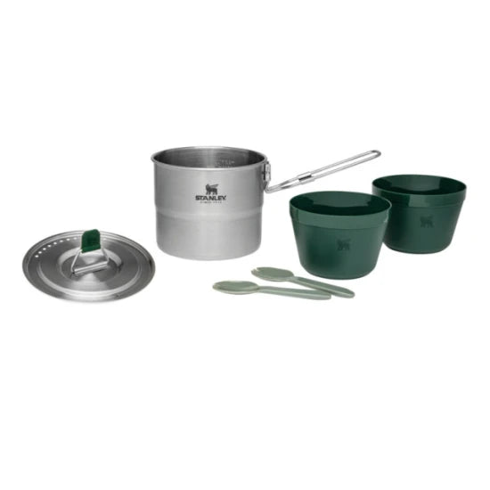 Set Gatit Stanley Pentru 2 Persoane Adventure Stainless Steel Cook Set For Two 1l