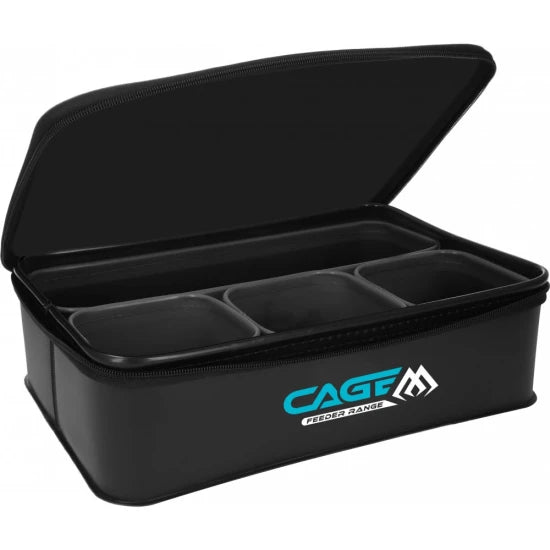 Set Geanta Cu Recipiente Mikado Cage Bait Box Pro System Eva, 5buc/set