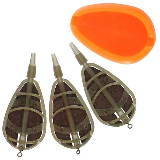 Set In Line Method Feeder 20g+30g+40g Ngt + Matrita Din Silicon