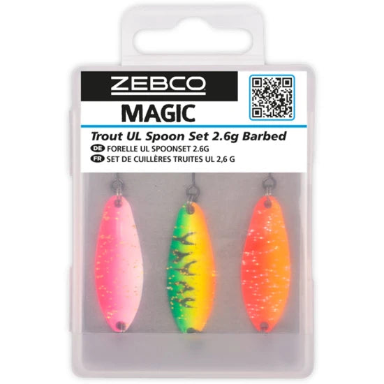 Set Lingurite Oscilante Zebco Target Fish Trout Ul Spoon Set, 2.6g 3buc/pac
