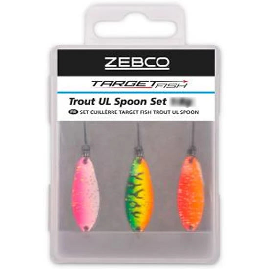 Set Lingurite Oscilante Zebco Target Fish Trout Ul Spoon Set 1.8g, 3buc/pac