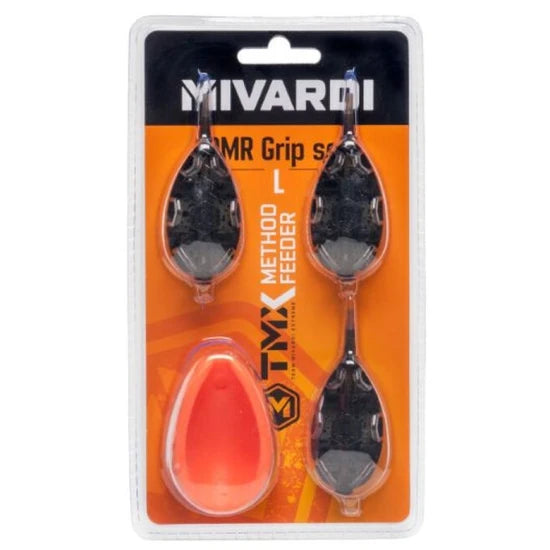 Set Method Feeder Mivardi Qmr Flat Cu Matrita L, 30-40-50g, 3buc/pac