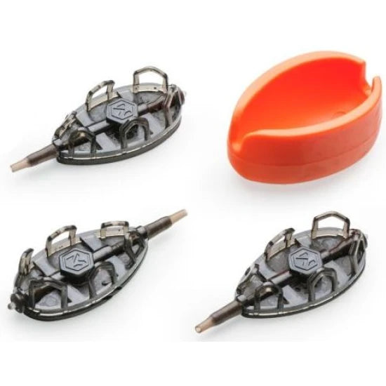 Set Method Feeder Mivardi Qmr Flat Cu Matrita L, 30-40-50g, 3buc/pac