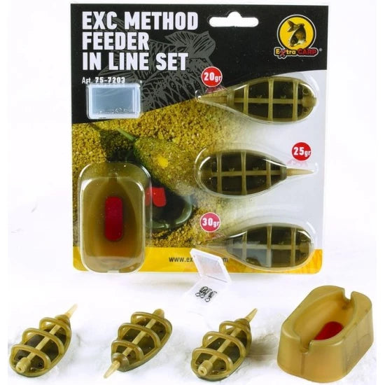 Set Momitoare Extra Carp Method Feeder Set + Mould, 20-30-40g, 3buc/set