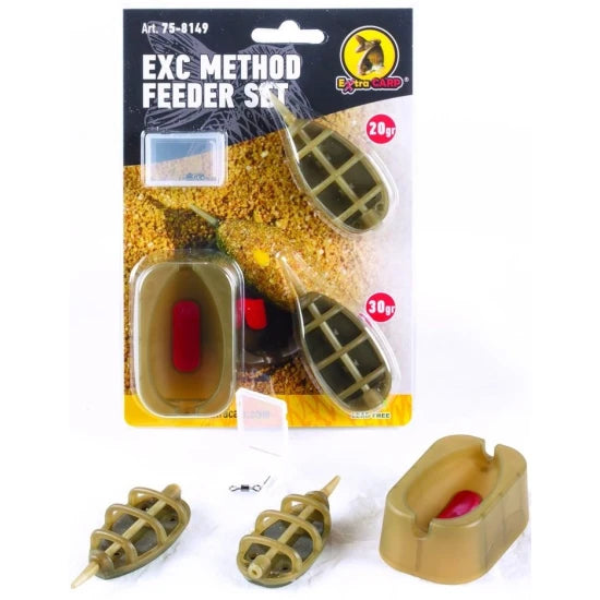 Set Momitoare Extra Carp Method Feeder Set + Mould, 20-30g, 2buc/set
