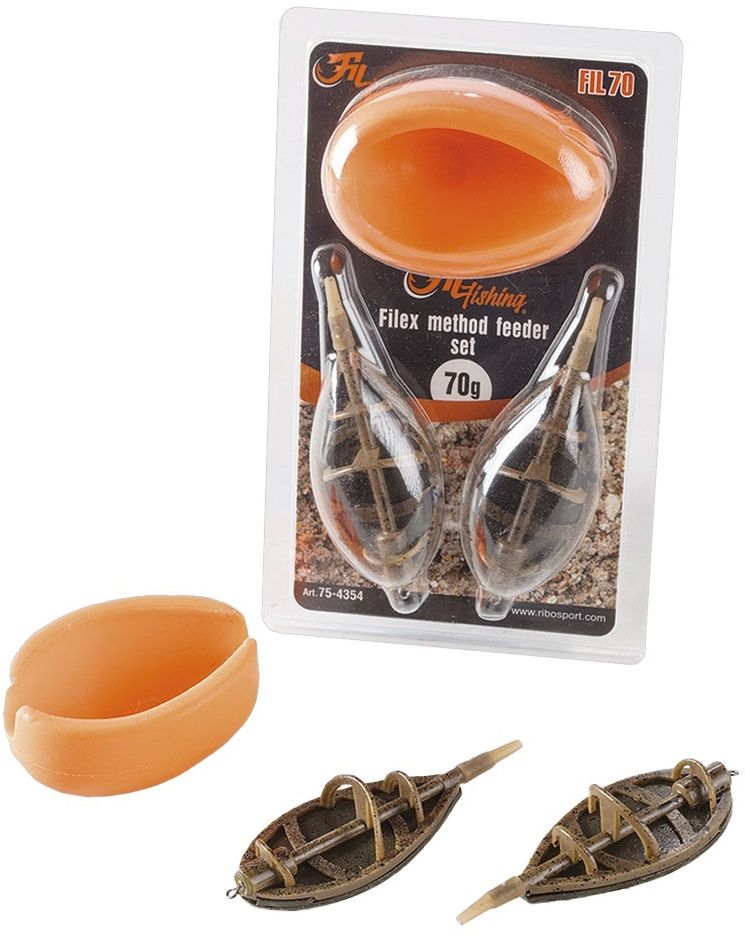 Set Momitoare Filfishing Filex Method Feeder Set 2+1, 80g, 2buc/pac