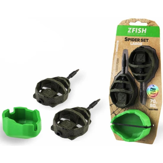 Set Momitoare Zfish Method Feeder Spider Set + Mould, Large, 90-100g, 2buc/set