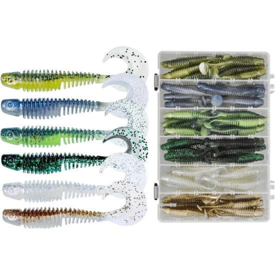 Set Naluci Gunki Tipsy Cxl Clear Water, 11.5cm, 60buc/pac