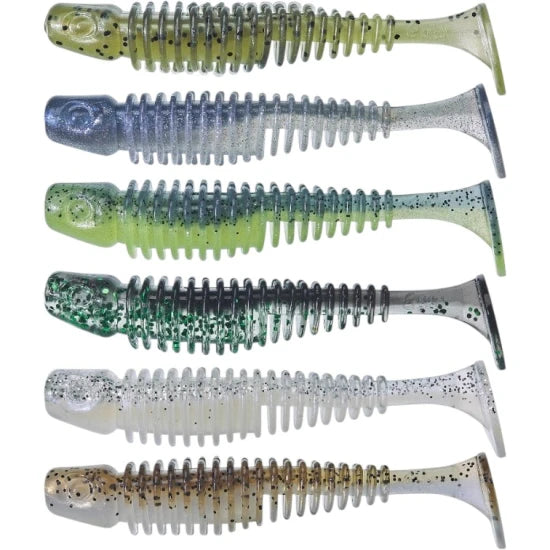 Set Naluci Gunki Tipsy Sxl Clear Water, 10cm, 60buc/pac