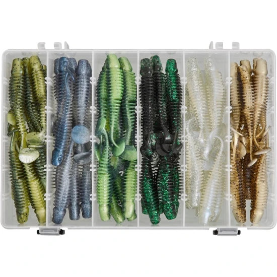 Set Naluci Gunki Tipsy Sxl Clear Water, 10cm, 60buc/pac