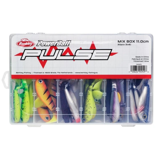 Set Naluci Soft Berkley Pulse Shad Mixbox, 11cm, 30buc/pac