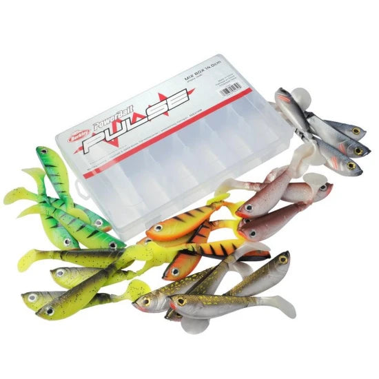 Set Naluci Soft Berkley Pulse Shad Mixbox, 14cm, 24buc/pac