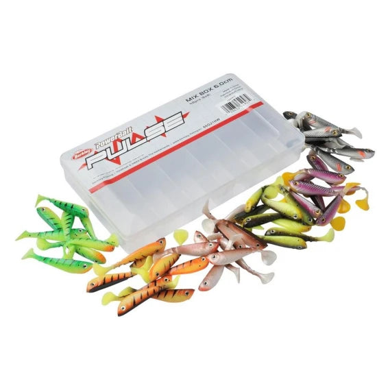 Set Naluci Soft Berkley Pulse Shad Mixbox, 8cm, 36buc/pac