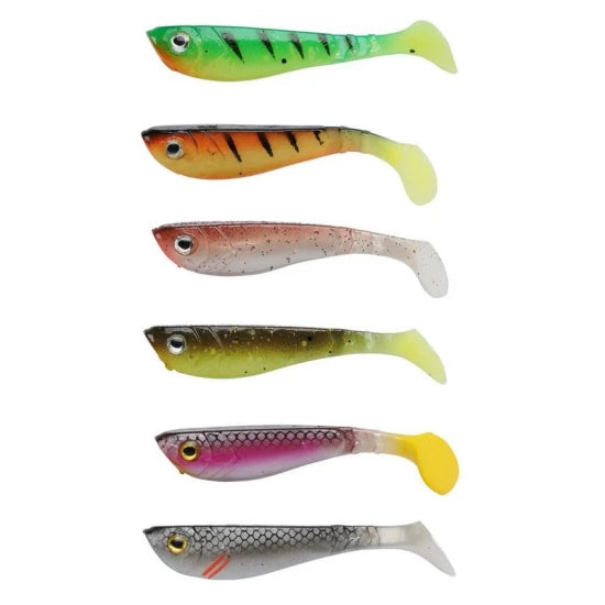 Set Naluci Soft Berkley Pulse Shad Mixbox, 8cm, 36buc/pac