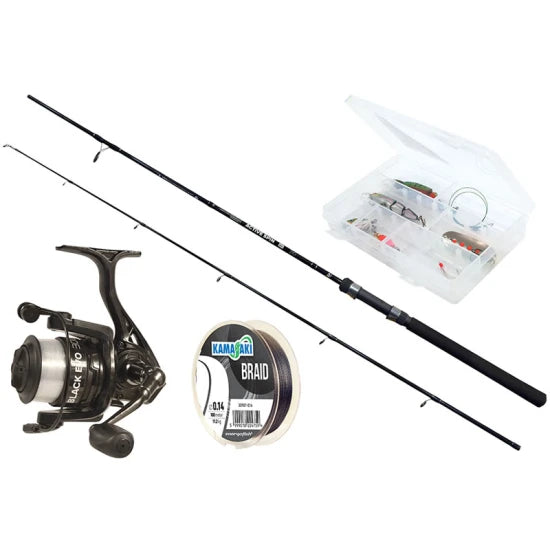 Set Pescuit La Spinning Wizard Active, Lanseta 2.10m, Medium