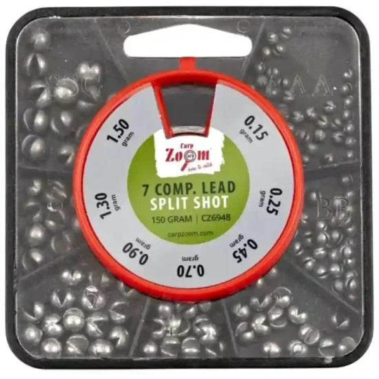 Set Plumbi Carp Zoom 7 Compartimente Lead Split Shot, 150g