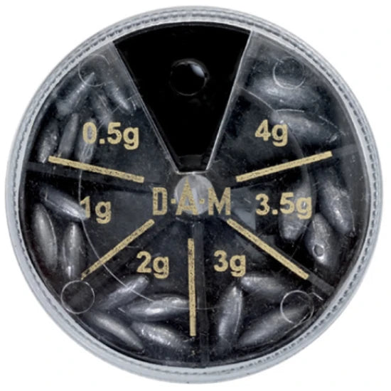 Set Plumbi Dam Inline Olivete, 0.5-4.0g, 80g