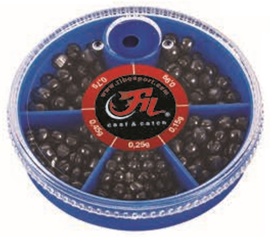 Set Plumbi Filfishing Alice Despicate, Marime S, 5 Compartimente 0.15-0.90g
