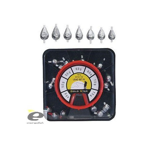 Set Plumbi GoldStar Culisanti Picatura IV 4.5-7.5g