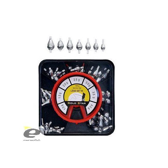 Set Plumbi GoldStar Culisanti Picatura III 1-4g
