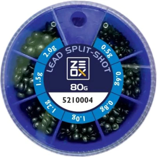 Set Plumbi Zeox Lead Split Shot 80g