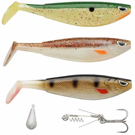 Set Shad Berkley Sick Pack Pike, 14cm, 3buc/pac