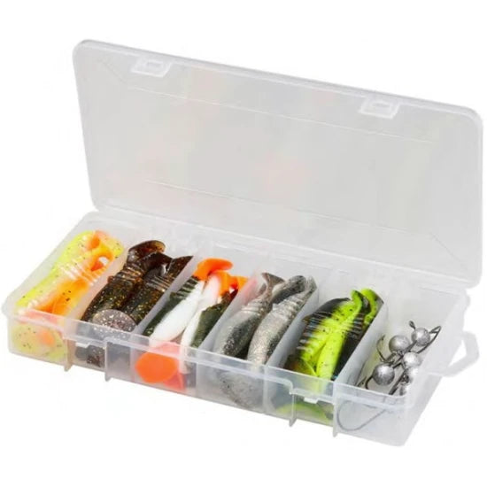Set Shad Savage Gear Cannibal, 8cm/10cm (model L), Mixed Colors, 36buc/set