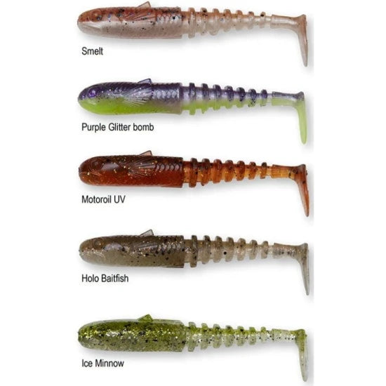 Set Shad Savage Gear Gobster, Clearwater Mix, 7.5cm, 5g, 5buc/pac