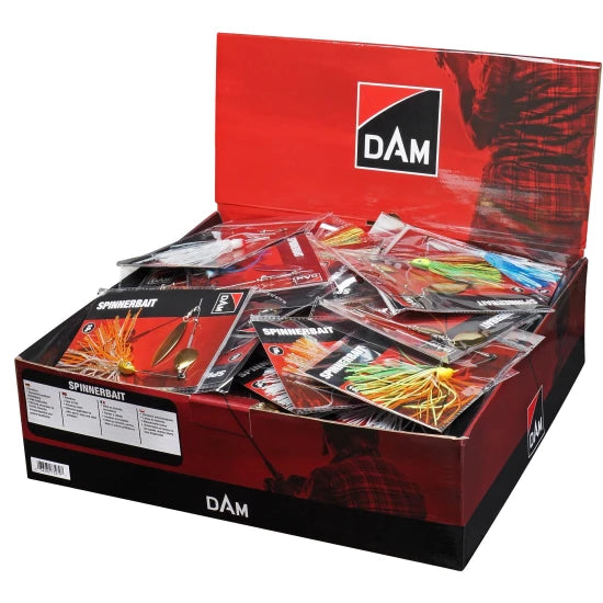 Set Spinnerbaits Dam Assorted Lure Box Spinnerbait, 60buc/pac