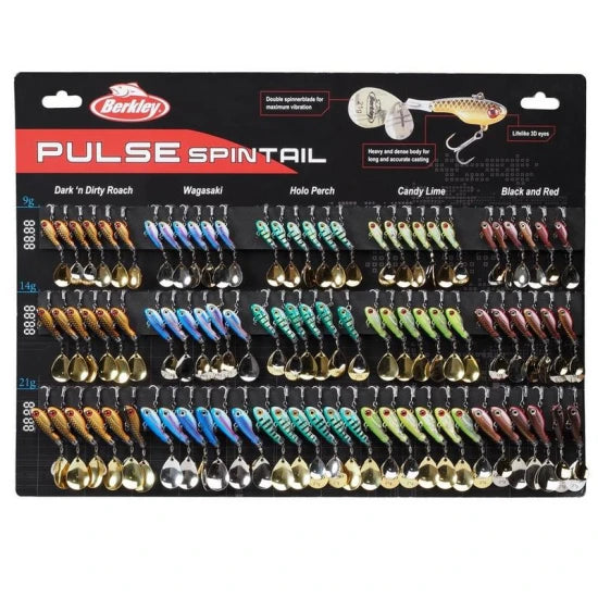 Set Spinnertail Berkley Pulse, Diverse Marimi Si Gramaje, 90buc/pac
