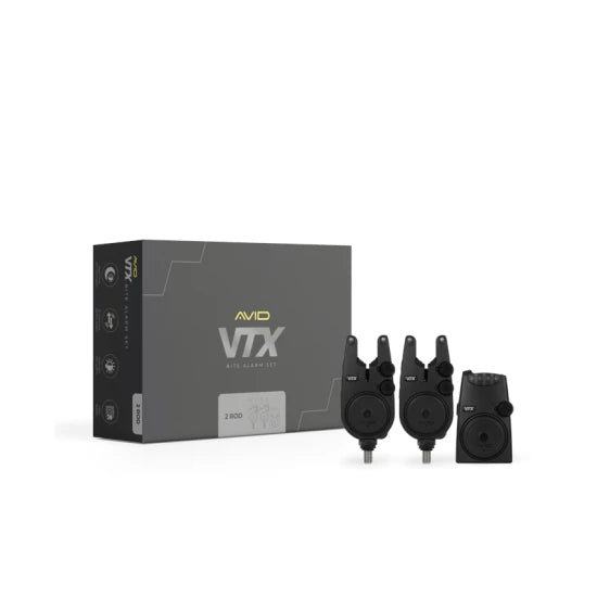 Set Statie + Avertizori Avid Carp Vtx 2+1 Bite Alarm Set