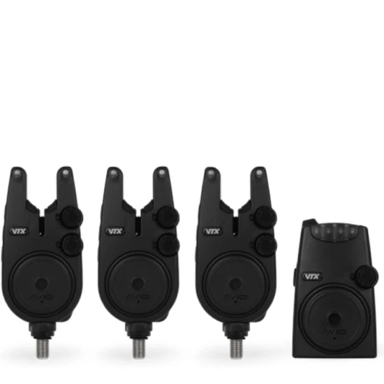 Set Statie + Avertizori Avid Carp Vtx 3+1 Bite Alarm Set