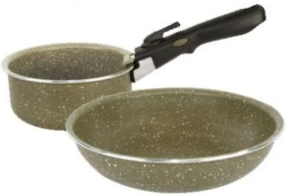 Set Trakker Pentru Gatit Armolife Marble Cookset, Medium, Olive