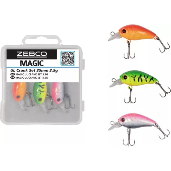 Set Voblere Zebco Magic Crank Ul, 3.5cm, 3.5g, 3buc/pac