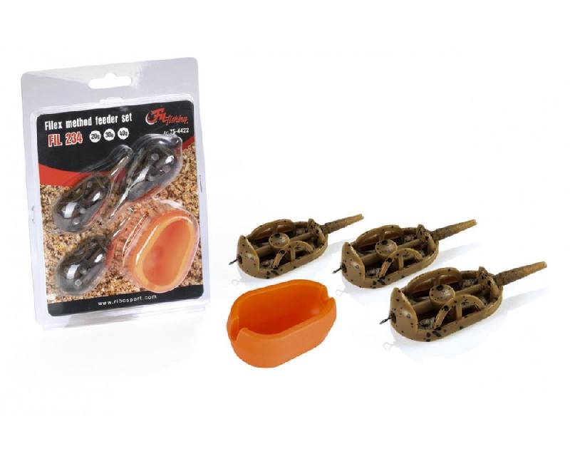 Set method feeder Filfishing filex 3+1buc/set 20g 30g 40g