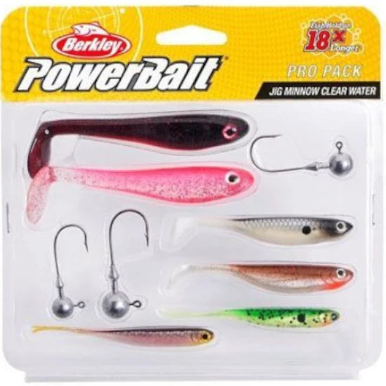 Set Shaduri Berkley Pro Pack Jig Minnow Clear Water, 6buc/pac