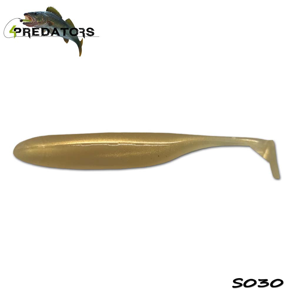 Shad 4Predators Finesse Impact Champagne 10cm S030 5buc/plic