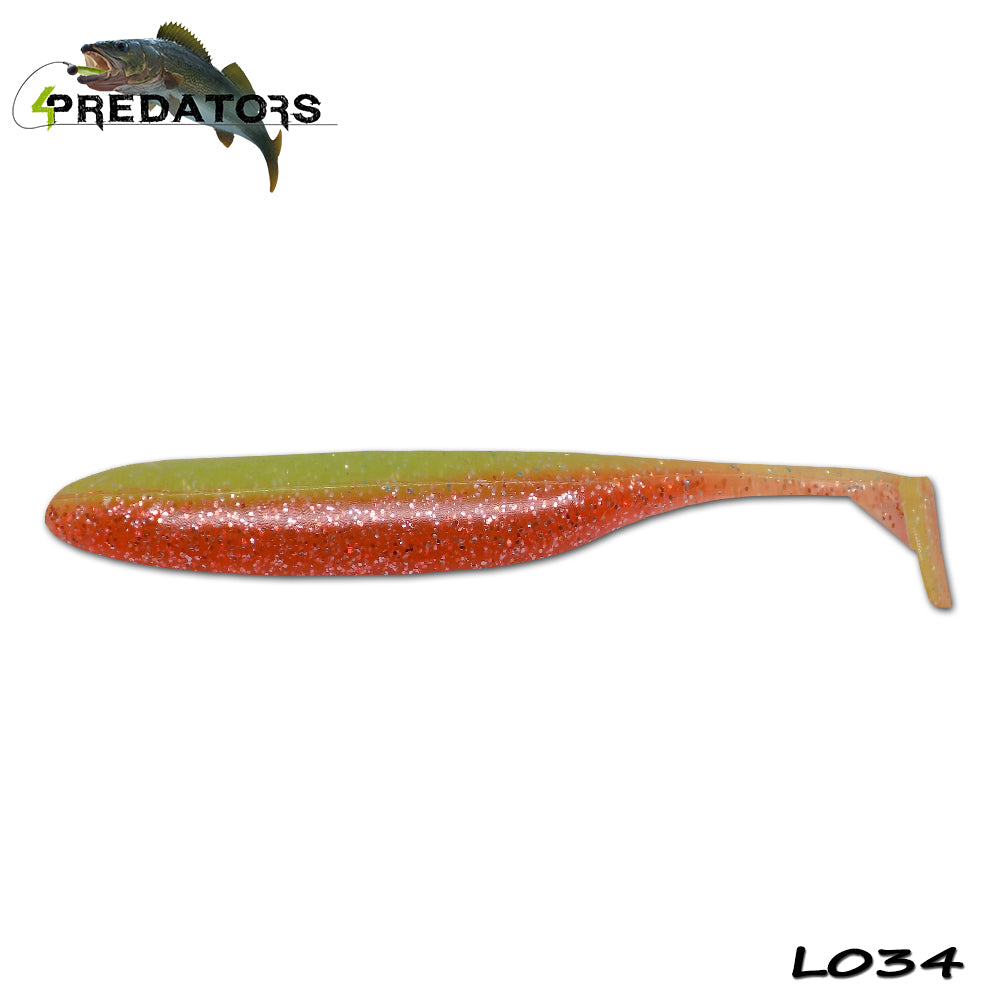 Shad 4Predators Finesse Impact Cosmic Ray 10cm L034 5buc/plic