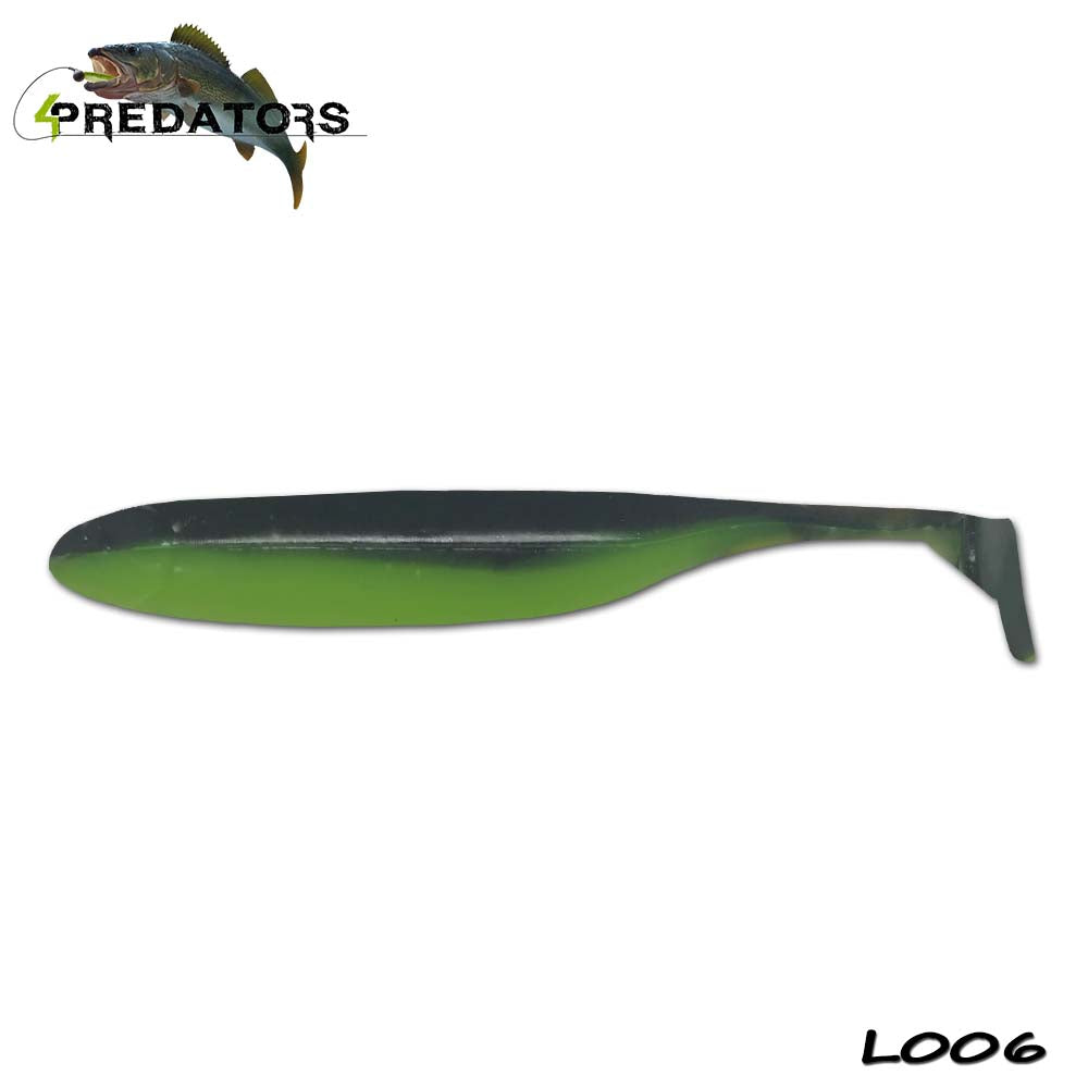 Shad 4Predators Finesse Impact Dark-Green 10cm L006 5buc/plic