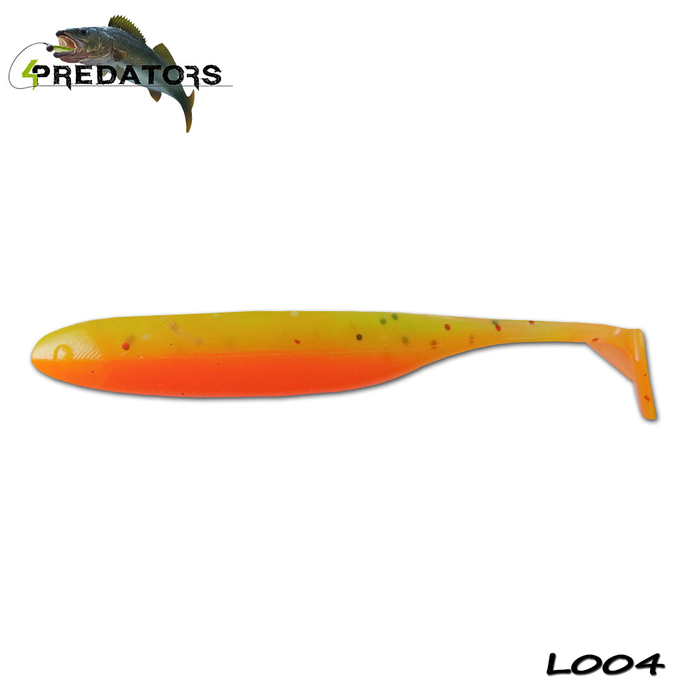 Shad 4Predators Finesse Impact Fire Tiger 10cm L004 5buc/plic