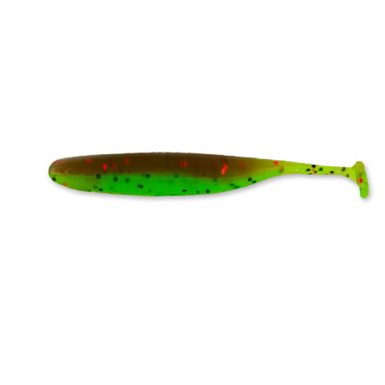 Shad 4Predators Finesse Impact Floating 7 CM L022 Culoare Green Pumpkin - Chartreuse 7 buc/plic