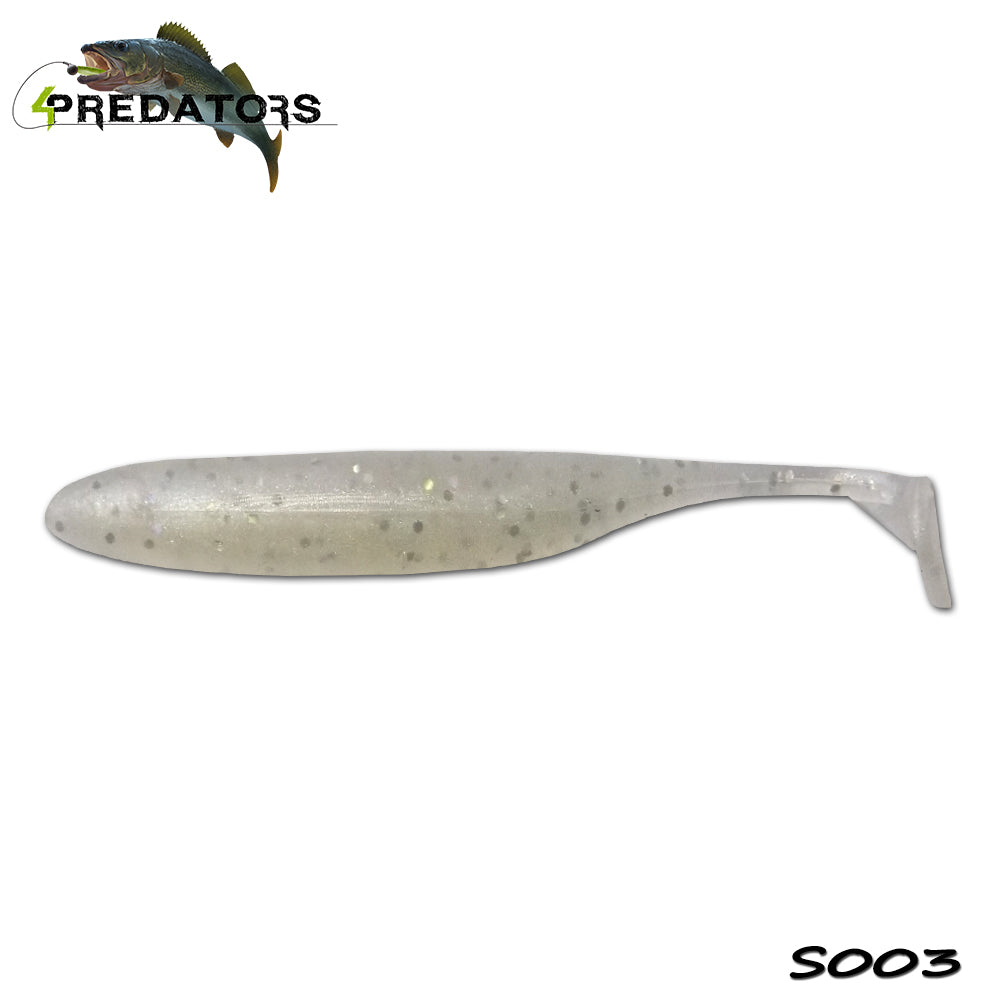 Shad 4Predators Finesse Impact Holopearl 10cm S003 5buc/plic