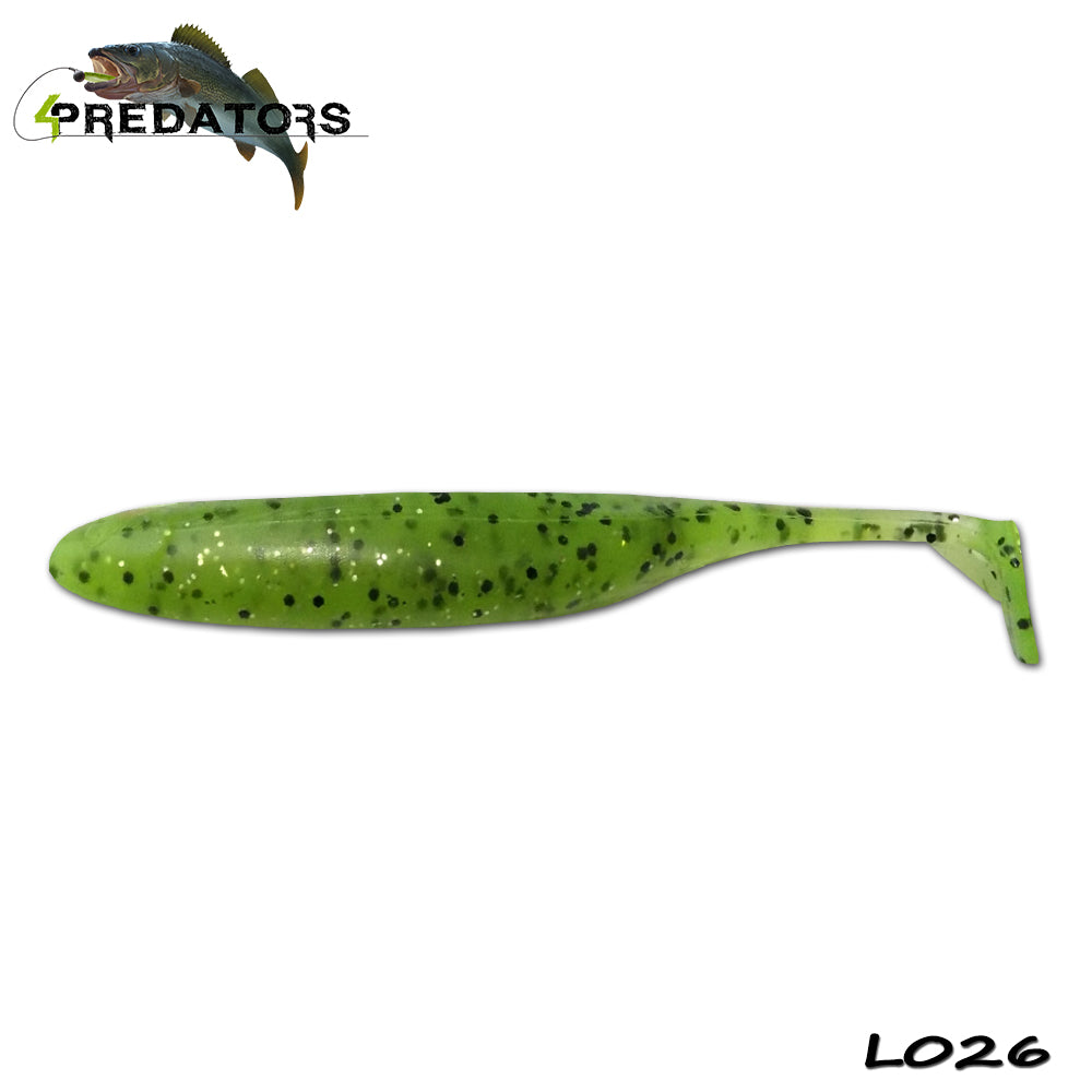 Shad 4Predators Finesse Impact Kiwi 10cm L026 5buc/plic