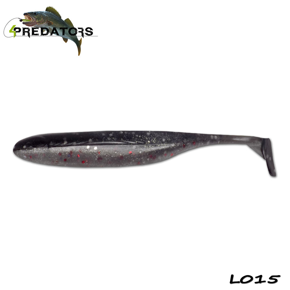 Shad 4Predators Finesse Impact Laminat Dark-Silver 10cm L015 5buc/plic