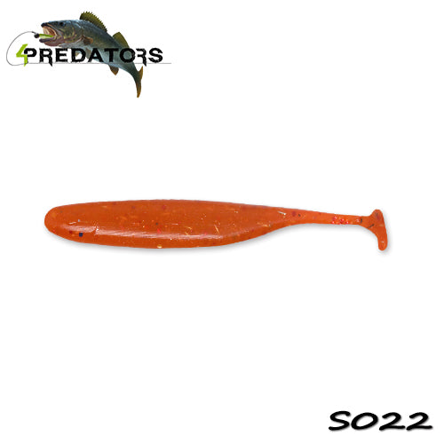 Shad 4Predators Finesse Impact Laminat Dirty Orange S022  7cm 7buc