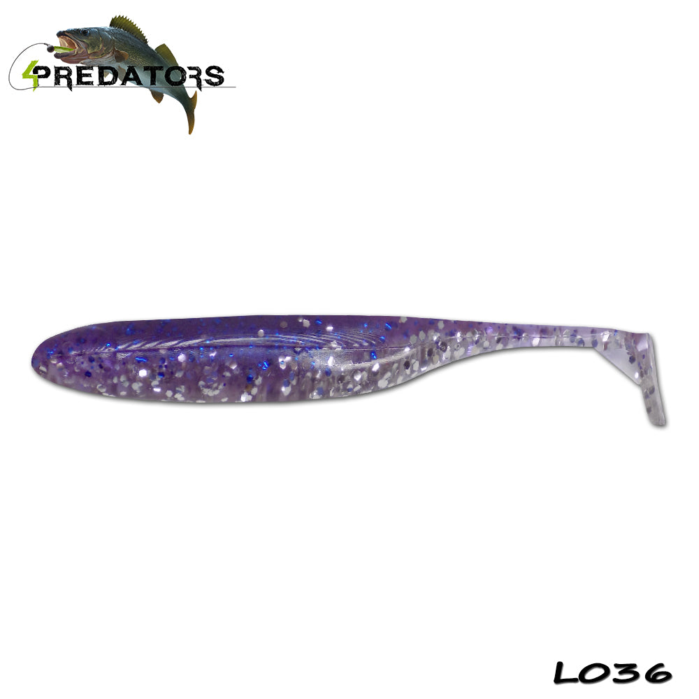 Shad 4Predators Finesse Impact Levander Sky 10cm L036 5buc/plic
