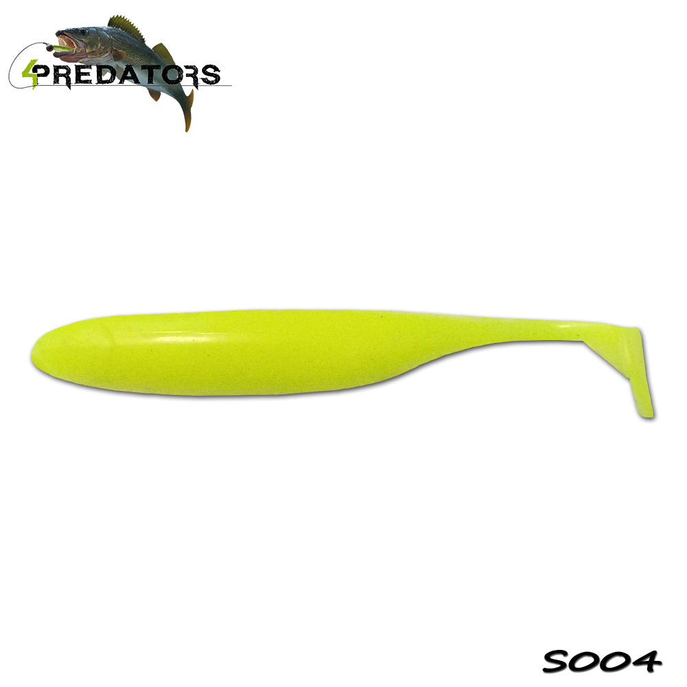 Shad 4Predators Finesse Impact Limetreuse  10cm S004 5buc/plic