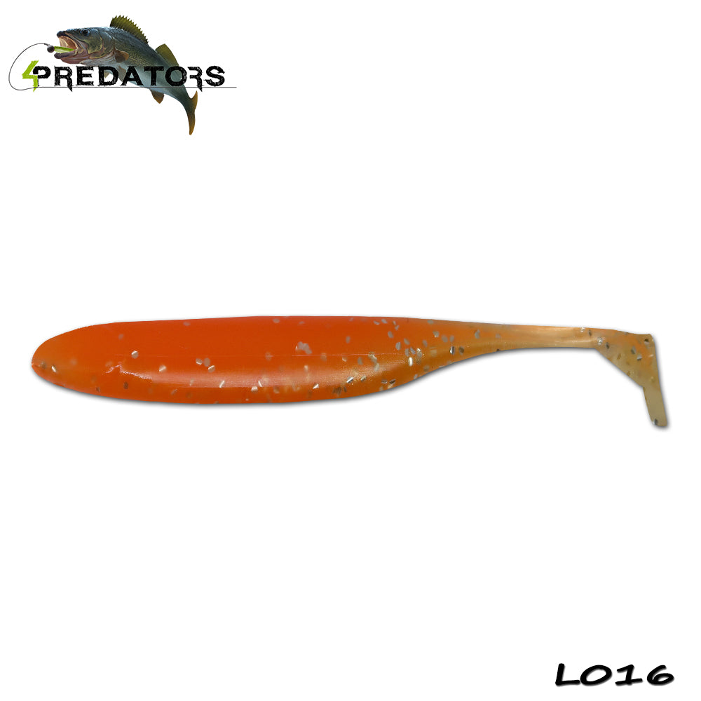 Shad 4Predators Finesse Impact Orange-Gold 10cm L016 5buc/plic