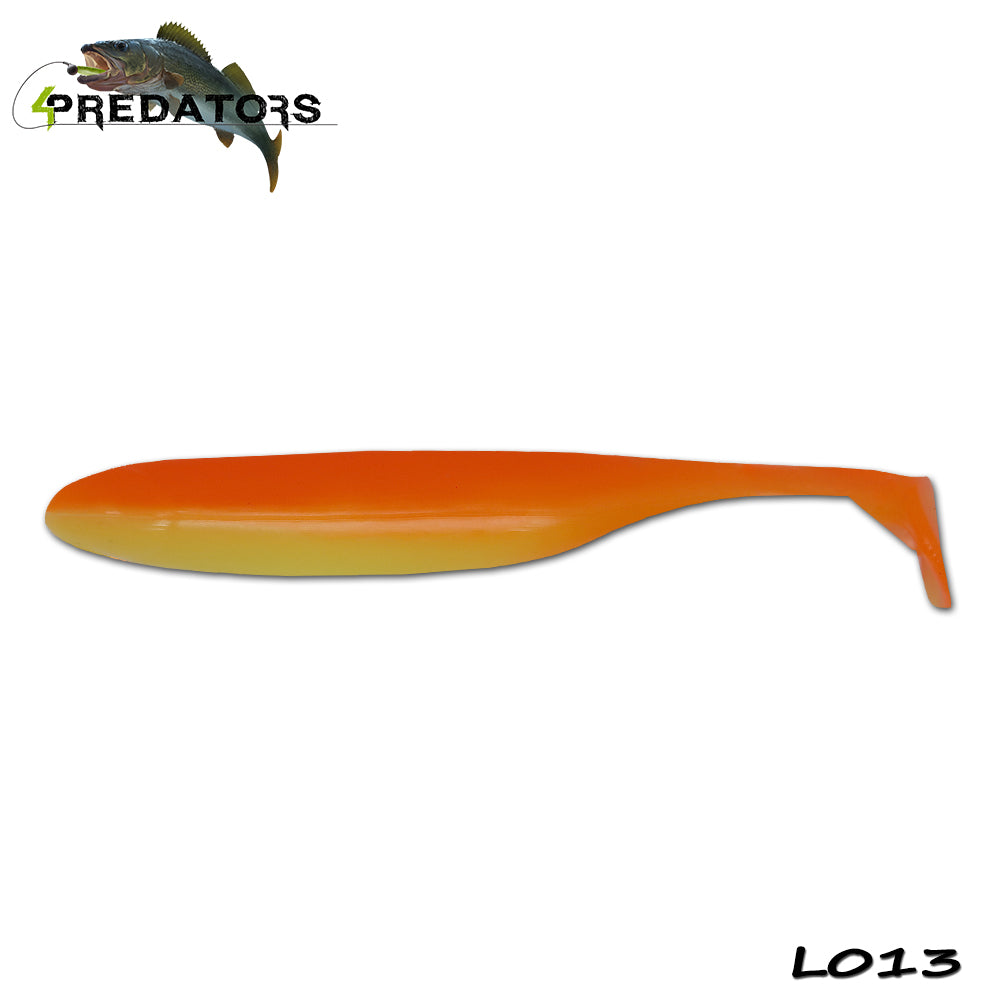 Shad 4Predators Finesse Impact Orange-Yellow 10cm L013 5buc/plic
