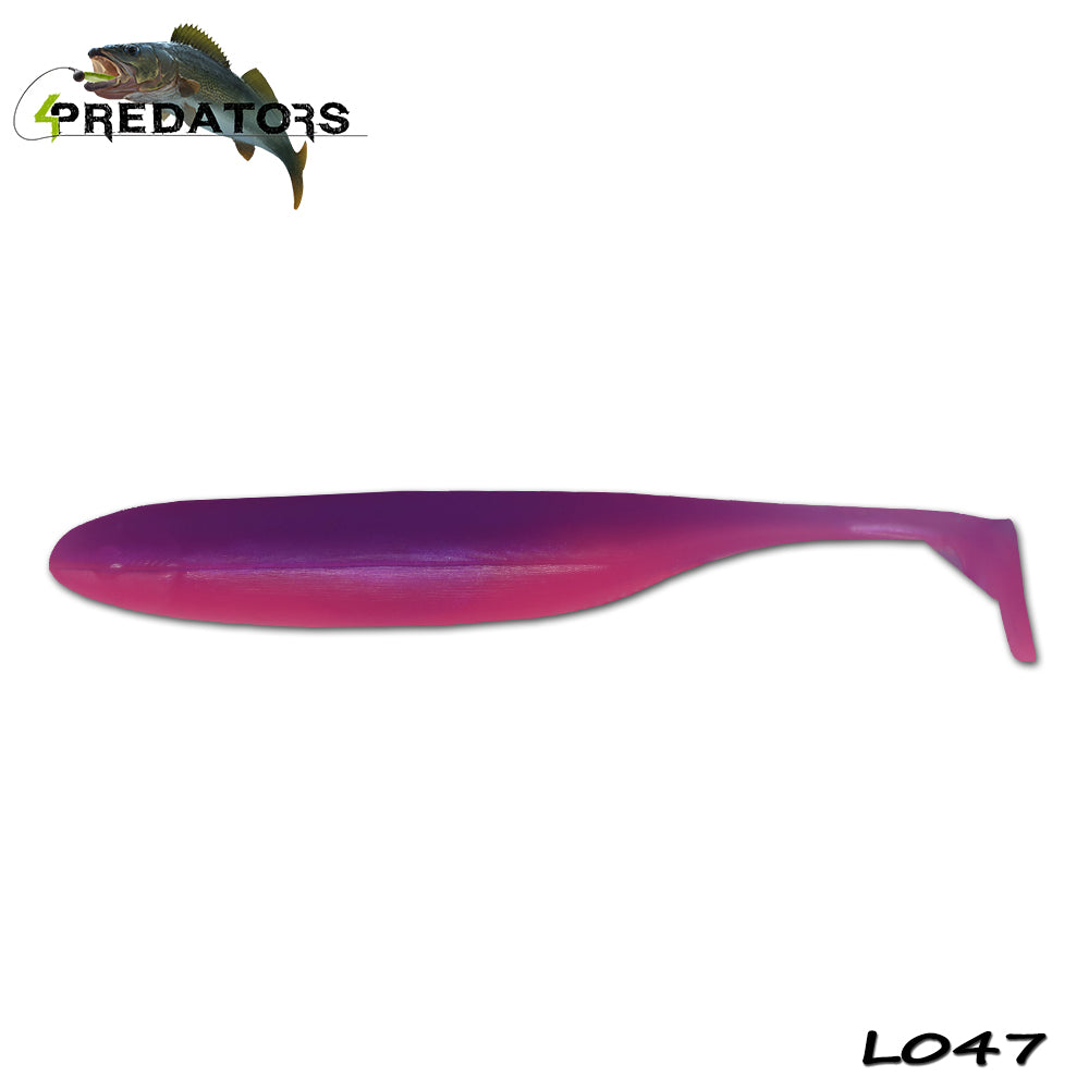 Shad 4Predators Finesse Impact Pink Fever 10cm L048 5buc/plic